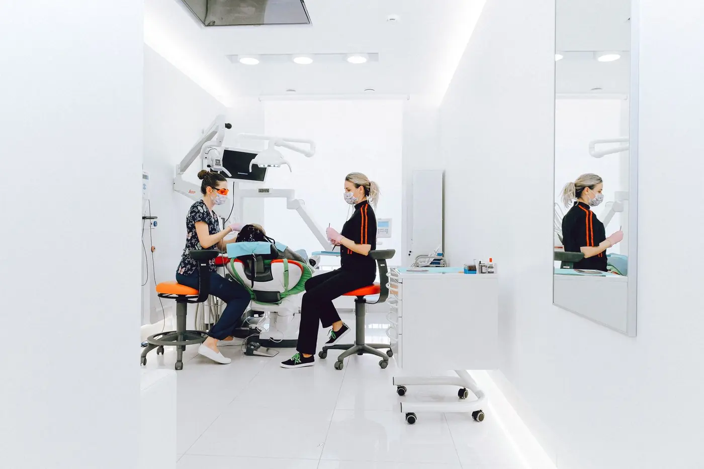 Bright clinic interior