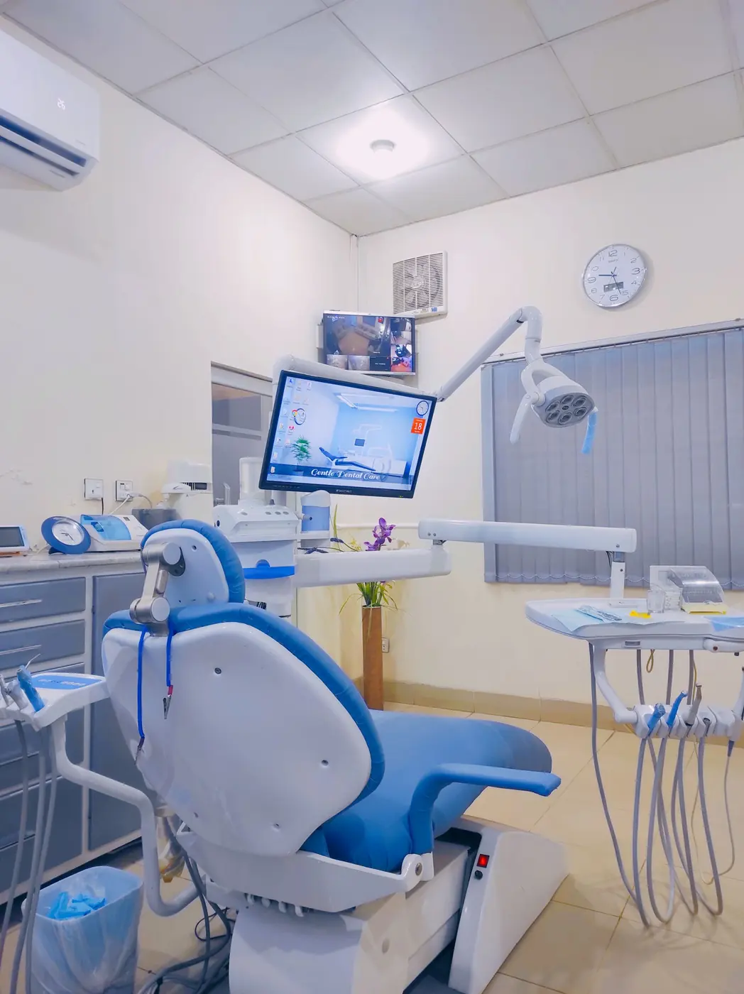 A bright, modern dental treatment room